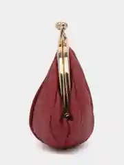 Бордовый женский кошелек из натуральной кожи