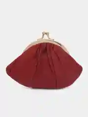 Бордовый женский кошелек из натуральной кожи
