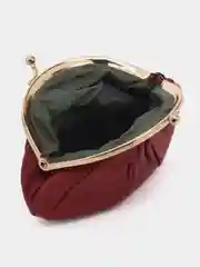 Бордовый женский кошелек из натуральной кожи