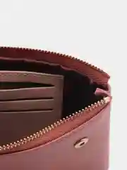 Розовый женский кошелек, из экокожи