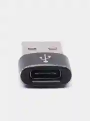 Черный переходник-адаптер, с Type-C на USB-A