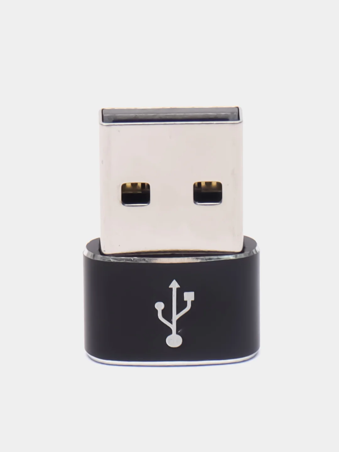 Черный переходник-адаптер, с Type-C на USB-A