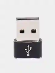Черный переходник-адаптер, с Type-C на USB-A