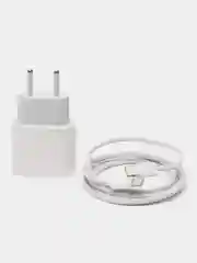 Белый зарядное устройство для iPhone 15, PD, 35W, с кабелем, Type-C-Tape-C