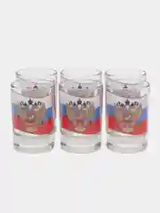 Светло-синий набор стопок, 6 штук