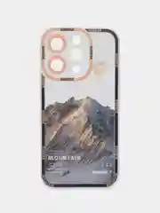 Бежевый чехол для iPhone 11, 12, 13, 14, 15, Pro, Max чехол на айфон силиконовый с принтом