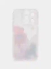 Бежевый чехол для iPhone 11, 12, 13, 14, 15, Pro, Max чехол на айфон силиконовый с принтом