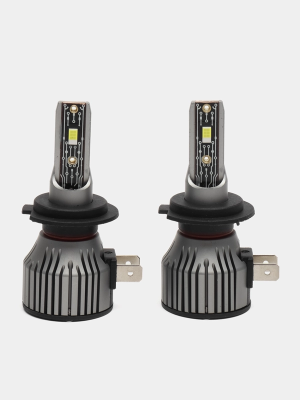 Светодиодная авто лампа LED, 120w 2 шт. Лед H4, H7, Н8, Н9, Н11, HB3, HB4, 9005, 9006