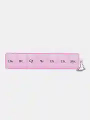 Серый металлик таблетница на 7 отделений
