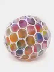 Алый антистресс с шариками в сетке