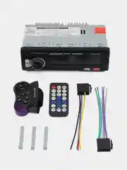 Автомагнитола DV-Pioneer.ok, 1 DIN, Bluetooth, AUX, USB, пульт в комплекте, 7 цветов подсветки