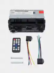 Магнитола автомобильная, с держателем телефона, 1 DIN, Bluetooth, AUX, USB