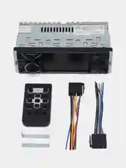 Магнитола автомобильная 1 DIN, с экраном 4", Bluetooth, USB, AUX, пульт