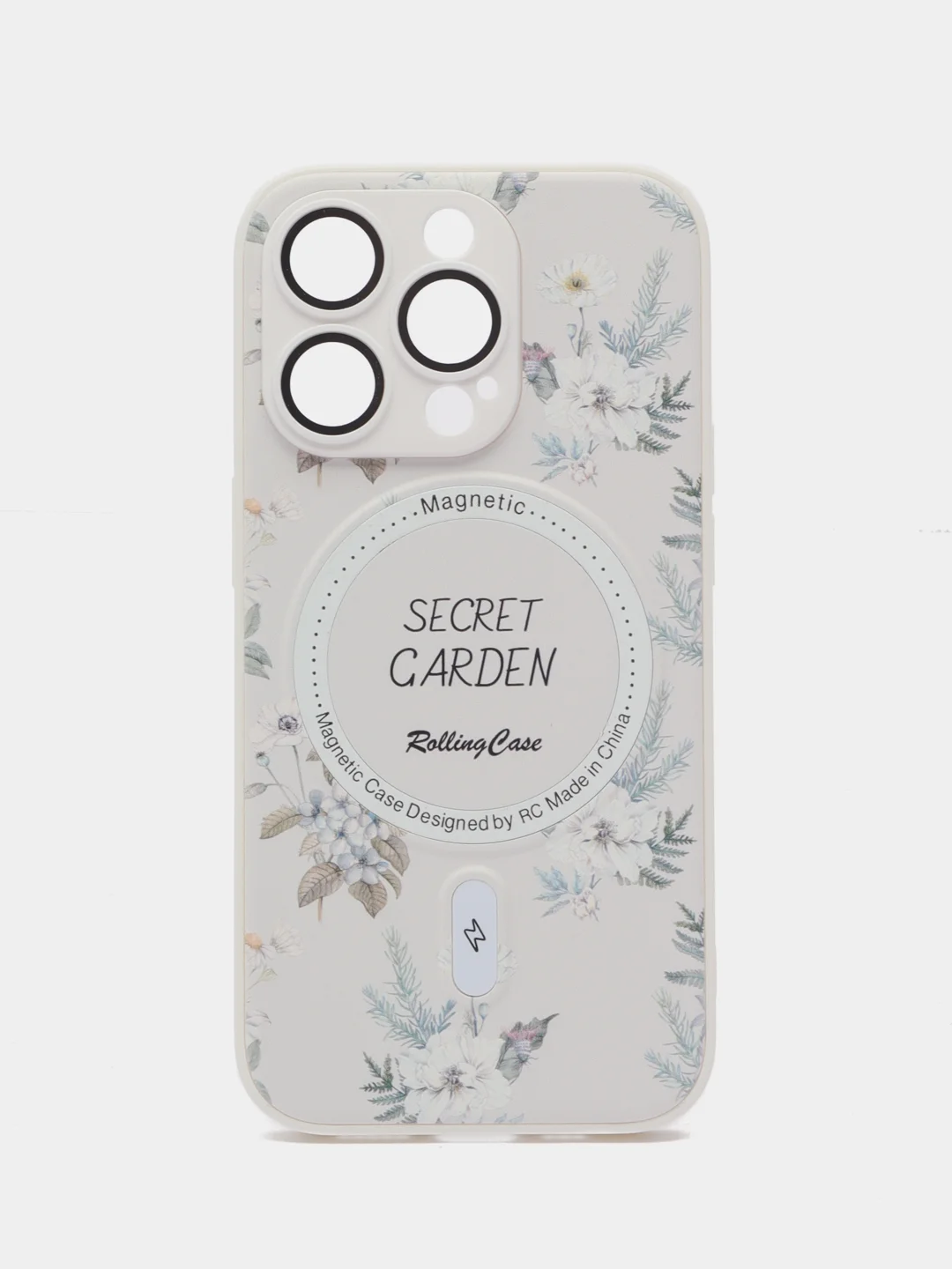 Кремовый чехол на iPhone 12 Pro, 13 Pro, 14 Pro