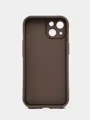 Коричневый чехол на iPhone (Айфон) 11, 12, 13, 14, 15 Pro Max, силиконовый, матовый