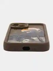 Коричневый чехол на iPhone (Айфон) 11, 12, 13, 14, 15 Pro Max, силиконовый, матовый