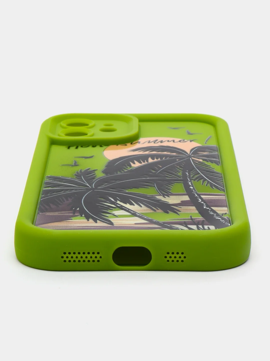 Лайм чехол на iPhone (Айфон) 11, 12, 13, 14, 15 Pro Max, силиконовый, матовый