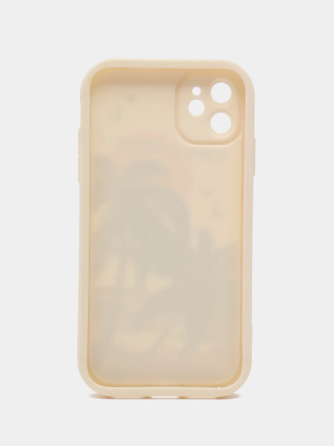 Молочный чехол на iPhone (Айфон) 11, 12, 13, 14, 15 Pro Max, силиконовый, матовый