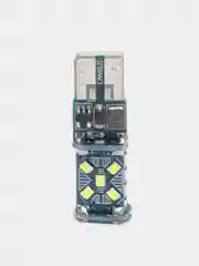 Лампа габаритная T10 W5W 15 SMD, светодиодная, белый, 12-24 V