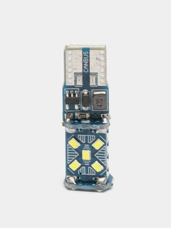 Лампа габаритная T10 W5W 15 SMD, светодиодная, белый, 12-24 V