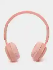 Розовый беспроводные наушники Y08 Bluetooth 5.0 с микрофоном, FM SD Mp3