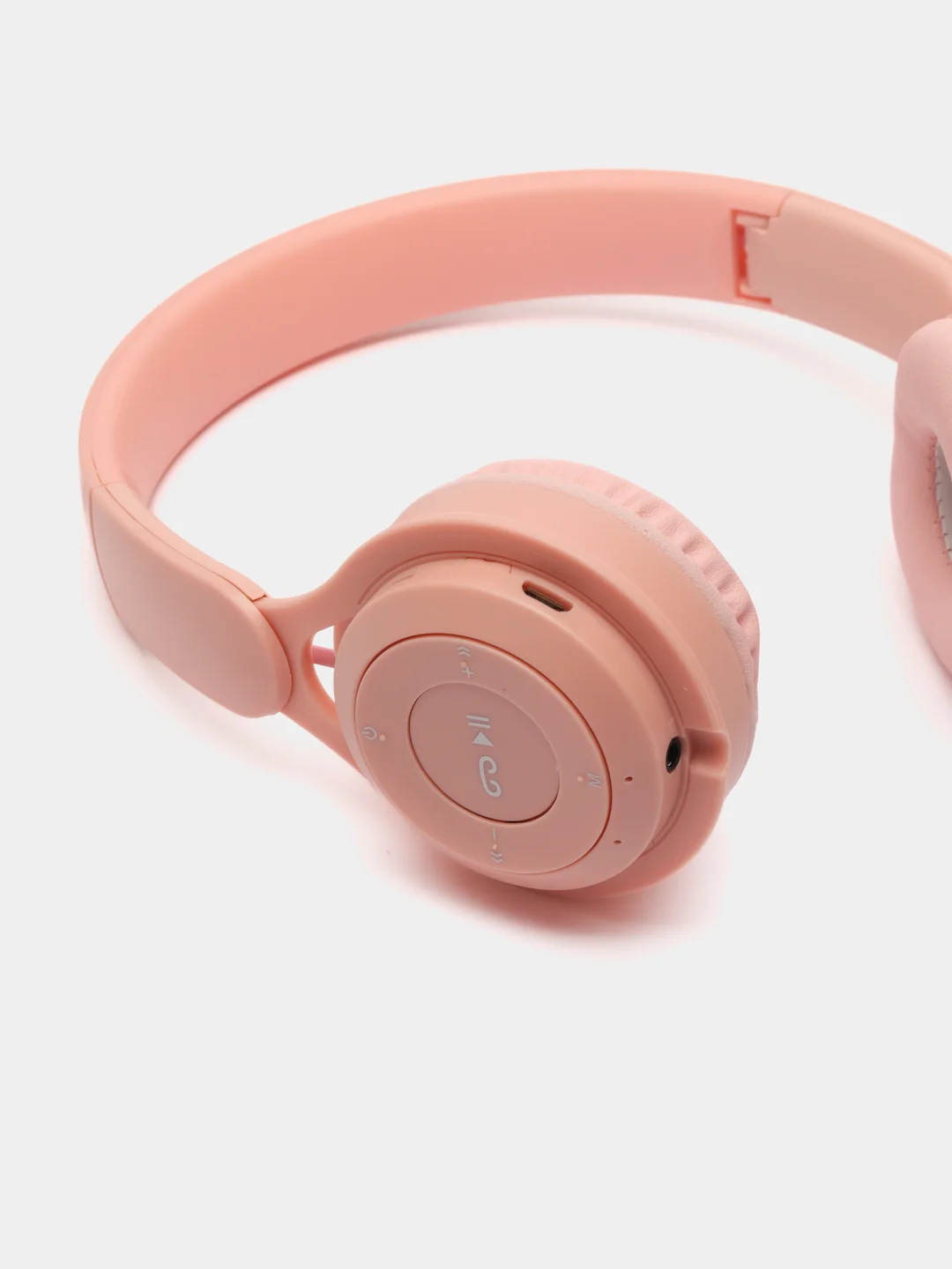 Розовый беспроводные наушники Y08 Bluetooth 5.0 с микрофоном, FM SD Mp3