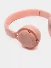 Розовый беспроводные наушники Y08 Bluetooth 5.0 с микрофоном, FM SD Mp3
