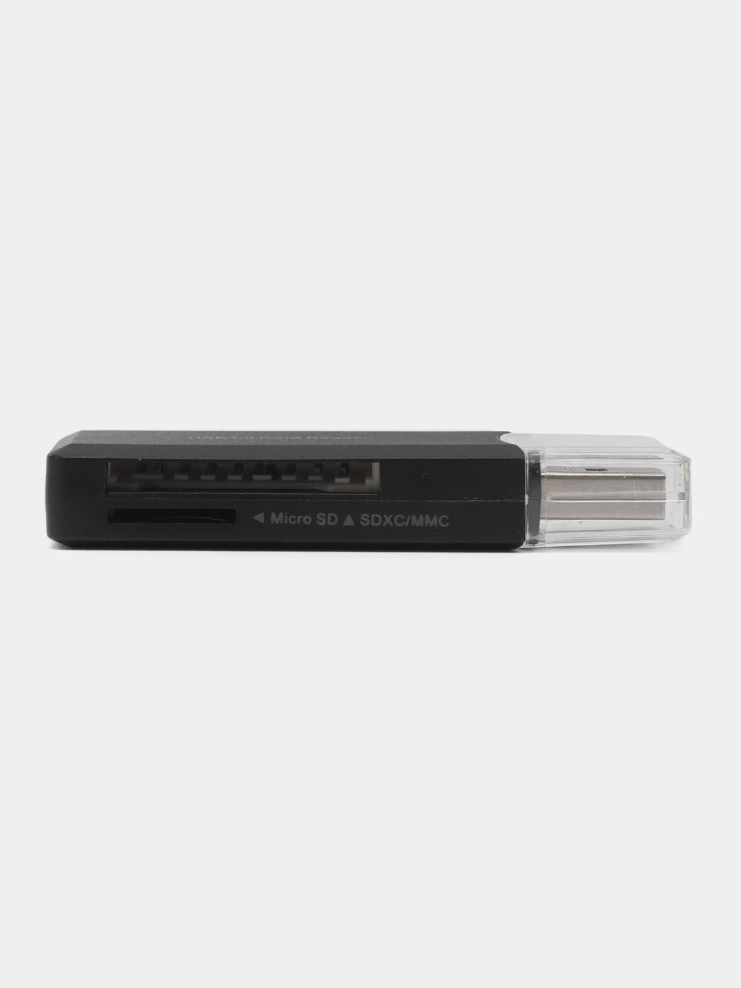 Черный картридер  USB 3.0 для карт памяти micro SD, до 2 TB