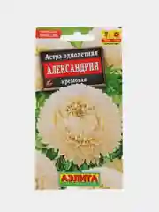 Астра "Александрия", кремовая, семена
