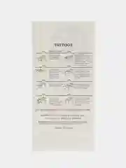 Красный временные татуировки
