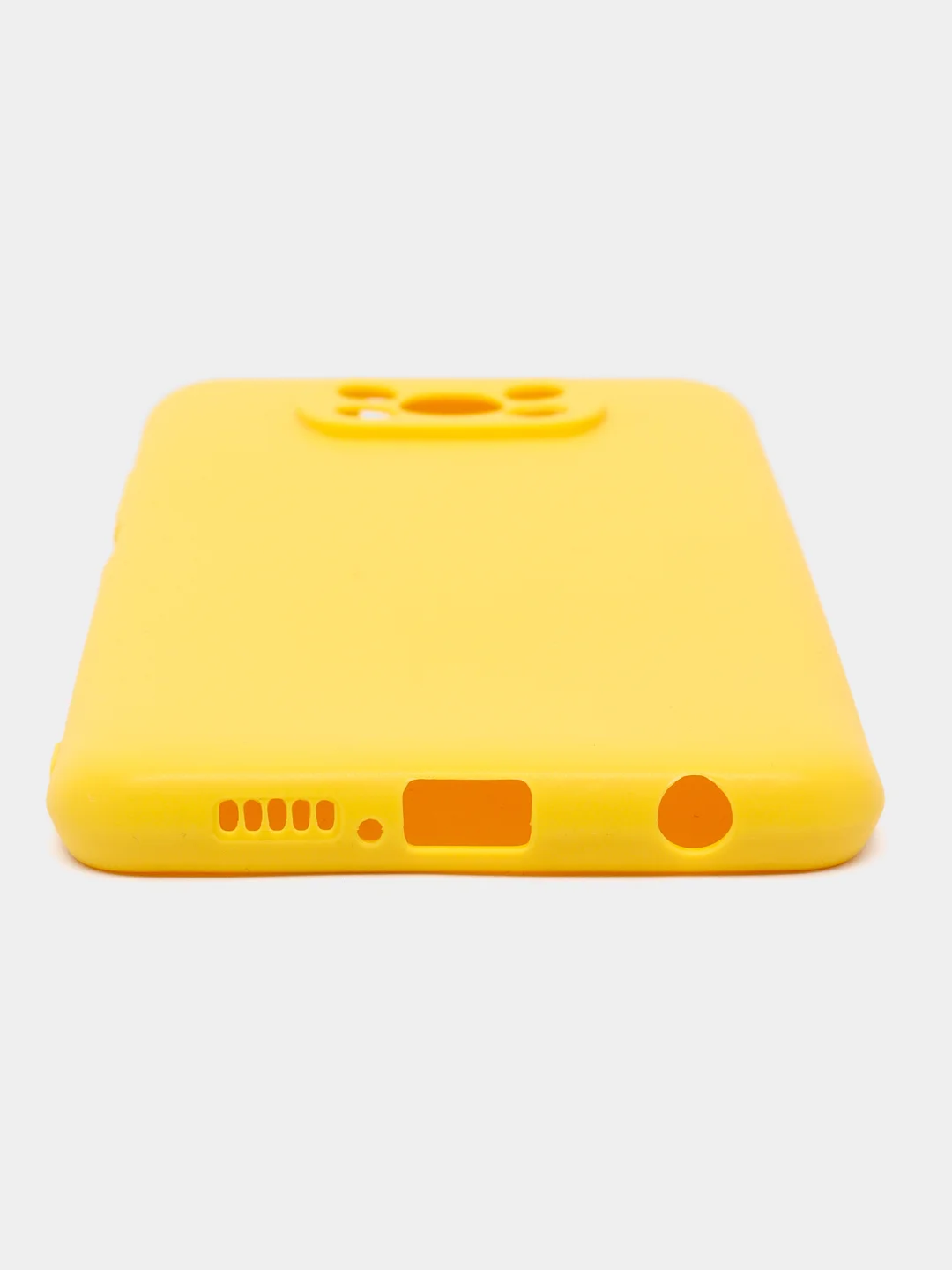 Желтый чехол для Xiaomi Poco X3 NFC/X3 Pro силиконовый ROSCO матовый/прозрачный с защитой камер