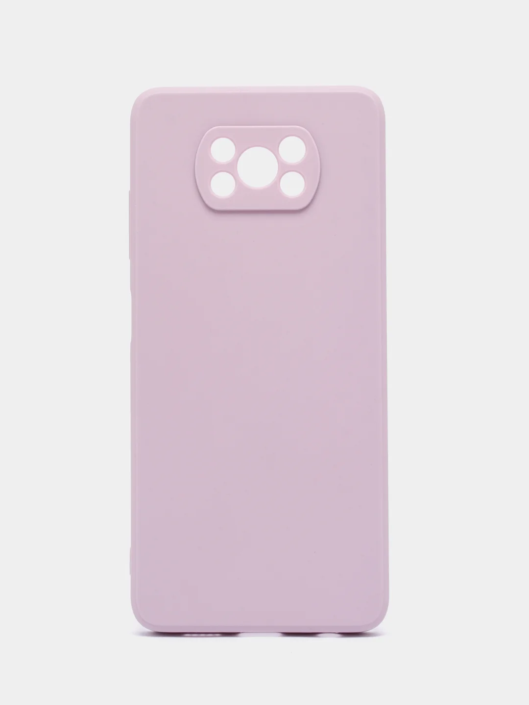 Фиолетовый чехол для Xiaomi Poco X3 NFC/X3 Pro силиконовый ROSCO матовый/прозрачный с защитой камер