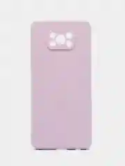 Фиолетовый чехол для Xiaomi Poco X3 NFC/X3 Pro силиконовый ROSCO матовый/прозрачный с защитой камер