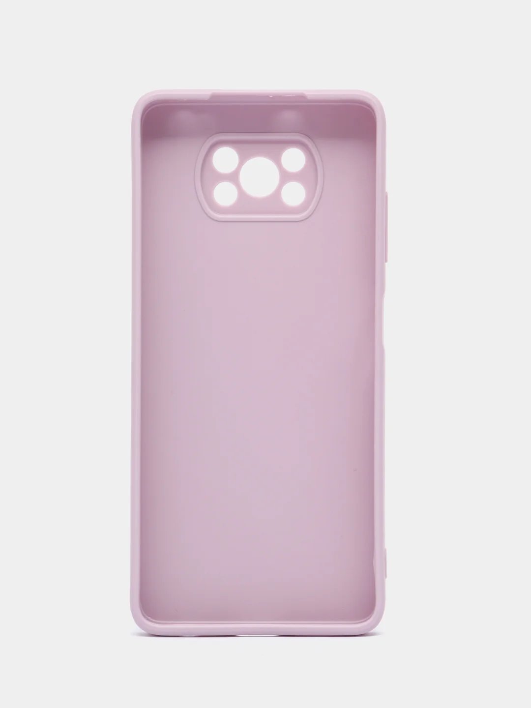 Фиолетовый чехол для Xiaomi Poco X3 NFC/X3 Pro силиконовый ROSCO матовый/прозрачный с защитой камер