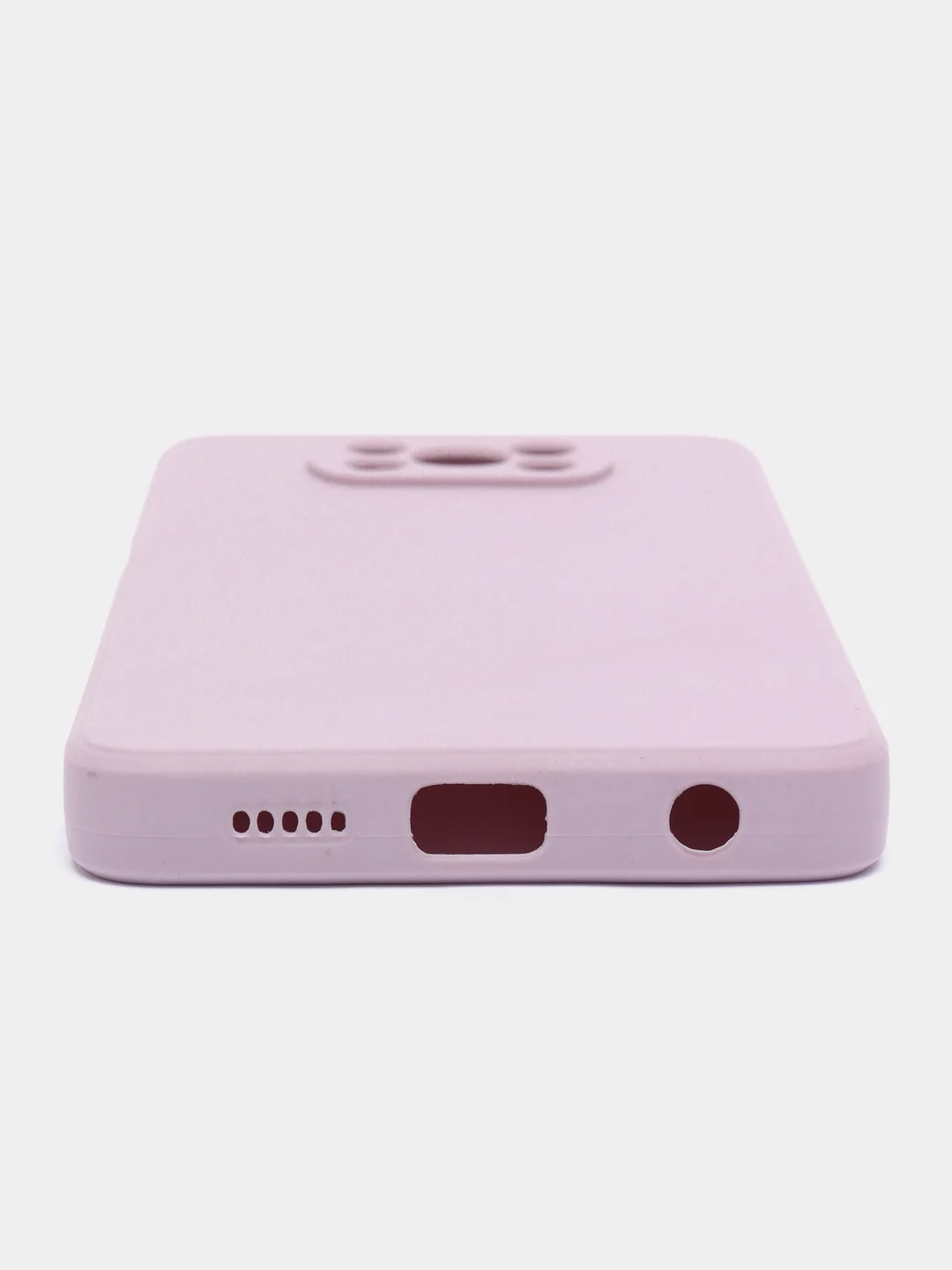 Фиолетовый чехол для Xiaomi Poco X3 NFC/X3 Pro силиконовый ROSCO матовый/прозрачный с защитой камер