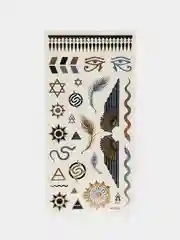 Золотой временные татуировки на тело, FLASH TATTOO