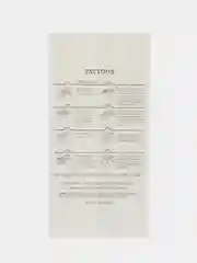 Золотой временные татуировки FLASH TATTOO