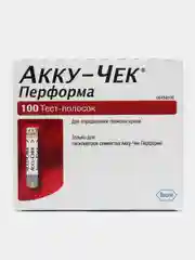 Тест-полоски Аку-Чек "Перформа", 100 штук