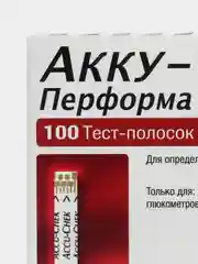 Тест-полоски Аку-Чек "Перформа", 100 штук