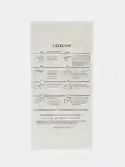 Золотой временные татуировки Flash Tattoo