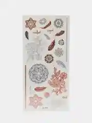 Пастельно-коралловый временные татуировки