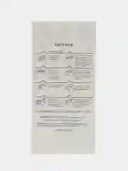 Синий временные татуировки