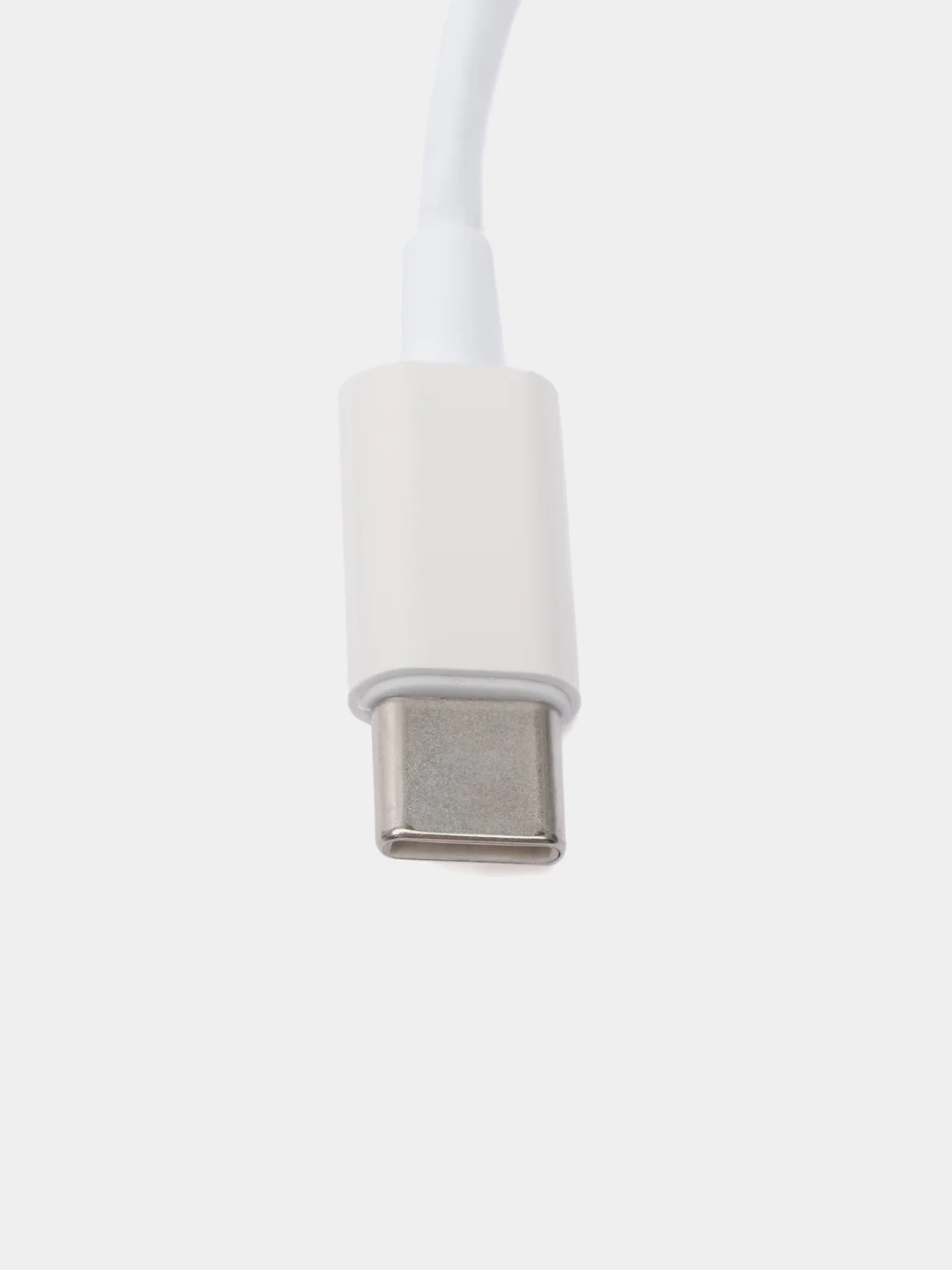 Белый кабель зарядный для iPhone с Type-C / Lightning