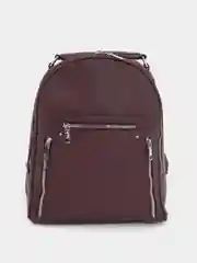 Бордовый рюкзак женский из экокожи, А4