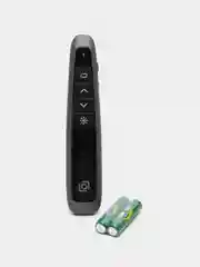 Черный пульт для презентаций Oklick 695P, презентер, лазерная указка USB, 30 м