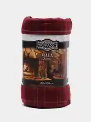 Багровый плед "Клетка", флис, 180 х 200 см, 130 г/м, 5 дизайнов