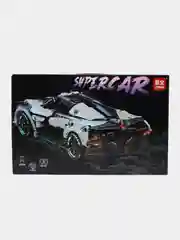 Белый конструктор Supercar Lamborghini "Гоночная машина", с пультом ДУ, несколько видов