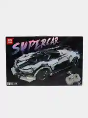 Белый конструктор Supercar Lamborghini "Гоночная машина", с пультом ДУ, несколько видов