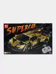 Желтый конструктор Supercar Lamborghini "Гоночная машина", с пультом ДУ, несколько видов