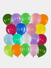 Шарики воздушные набор на праздник 100 штук, 25 см, яркие цвета, Brauberg Kids, 591873